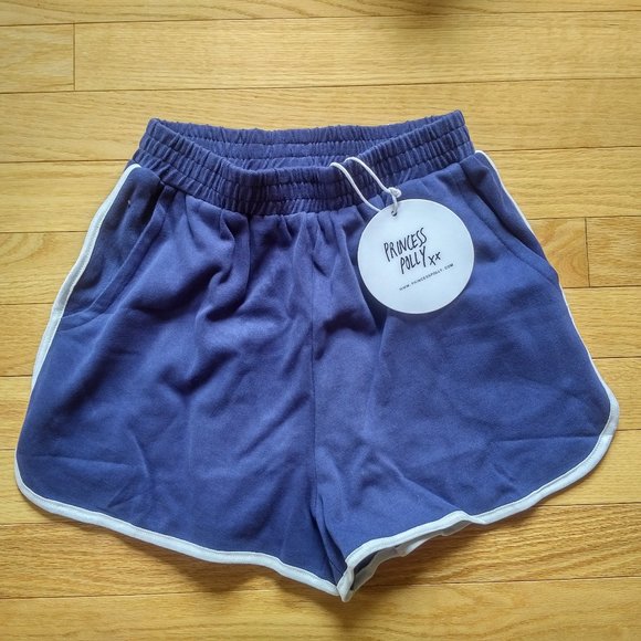 Princess Polly Tia Shorts in Navy - Picture 1 of 4